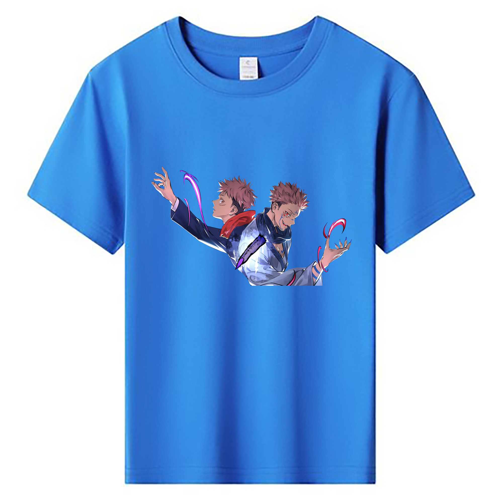 （画像用） 呪術廻戦 Jujutsu Kaisen 綿100％キッズTシャツ（フロントプリント）